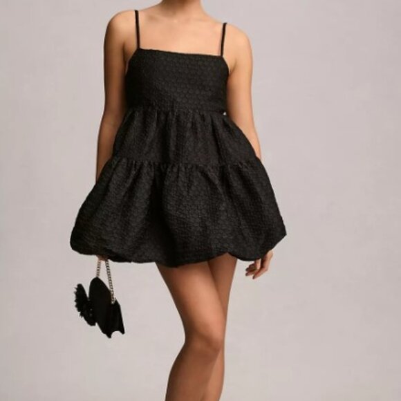 Anthropologie Dresses & Skirts - Aureta x Anthropologie Square-Neck Bubble-Hem Mini Dress